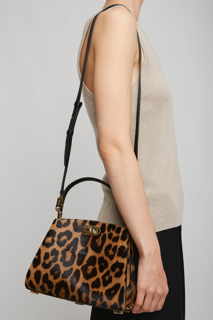 The new studio leopard box bag