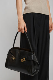 Hug M black bicolor shoulder bag
