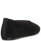 Ballet slipper black suede