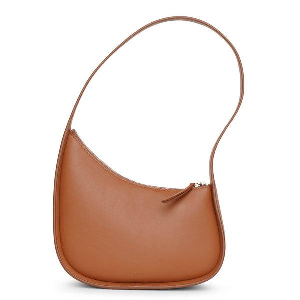 The Row | Half Moon small tan leather shoulder bag | Savannahs