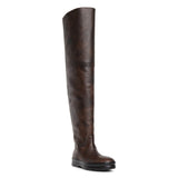 Billie vintage brown leather high boots