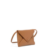 Mini Envelope taupe leather shoulder bag