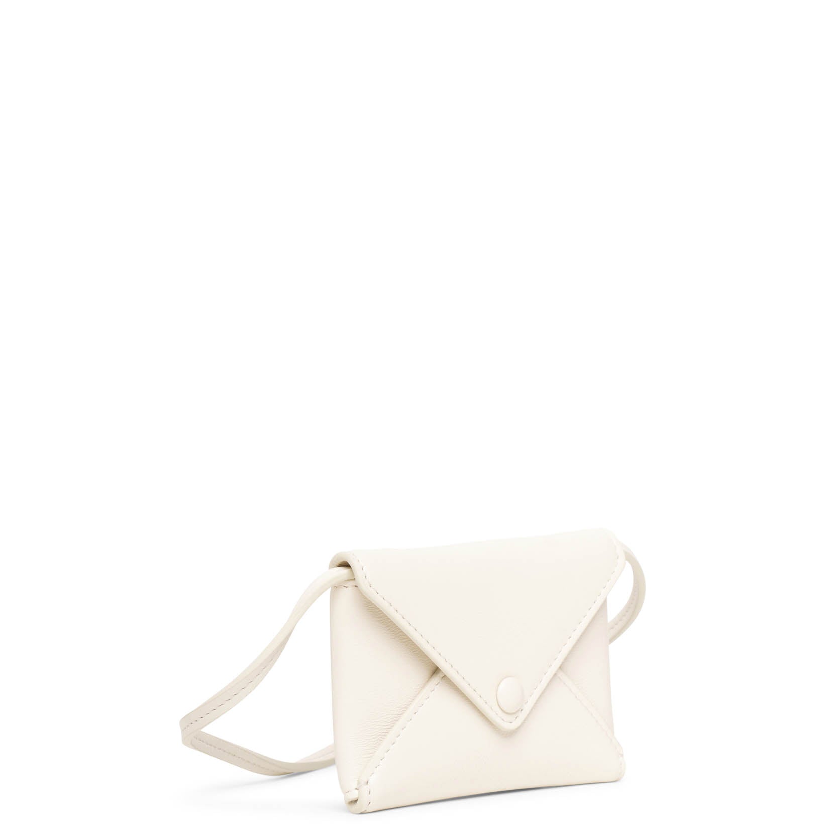 The Row | Mini Envelope ivory white leather shoulder bag | Savannahs