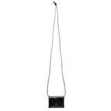 Mini Envelope black leather shoulder bag