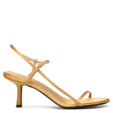 Bare sand satin sandals
