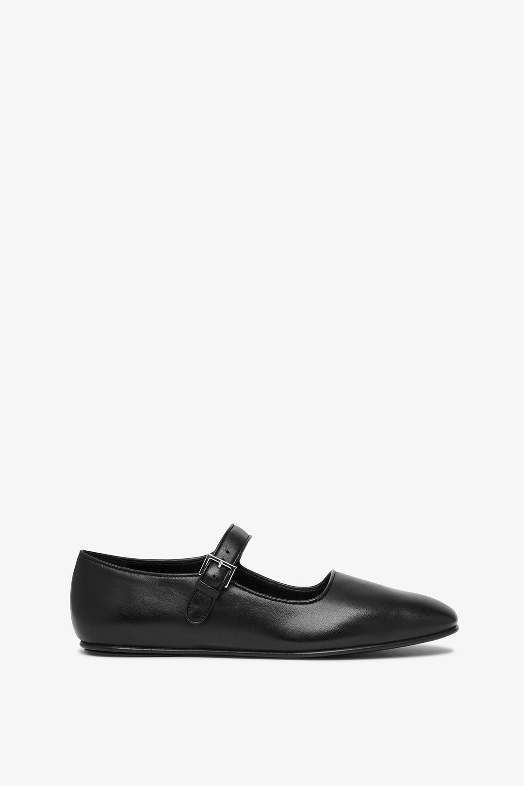 The Row | Ava black leather ballerinas | Savannahs