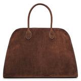 Soft Margaux 15 brown suede bag