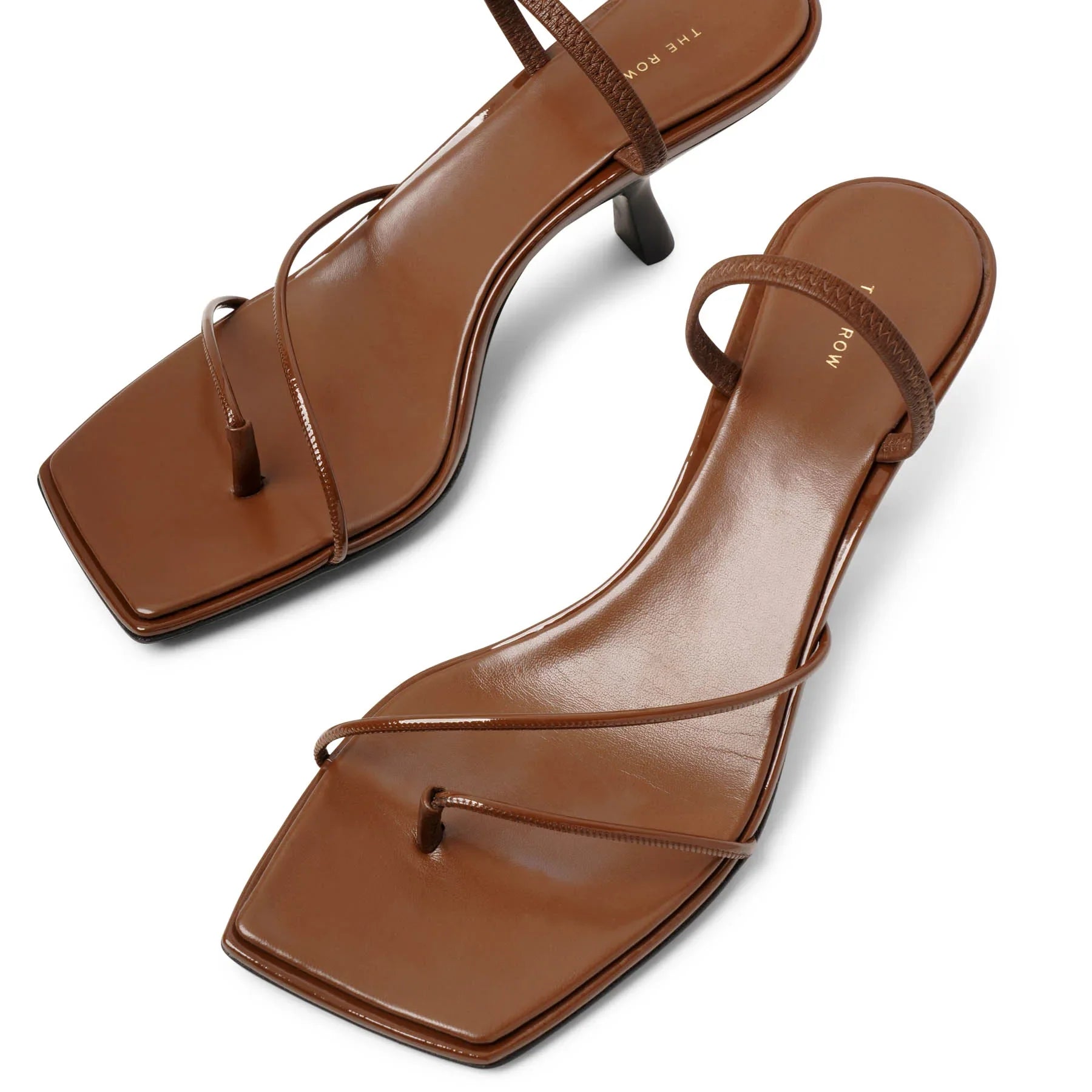 Rowh Rai The Row | Rai patent brown sandals | Savannahs