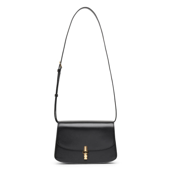 The Row | Sofia 8.75 black leather shoulder bag | Savannahs