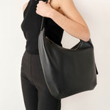 N/S Allie black leather bag