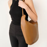 N/S Allie brown leather bag