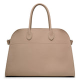 Soft Margaux 15 dark taupe grain leather bag