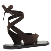 Beach brown flat sandals