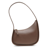 Half Moon brown leather shoulder bag