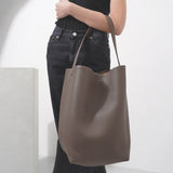 Large N/S park elephant leather tote bag