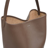 Large N/S park elephant leather tote bag