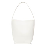 Medium N/S park white leather tote bag