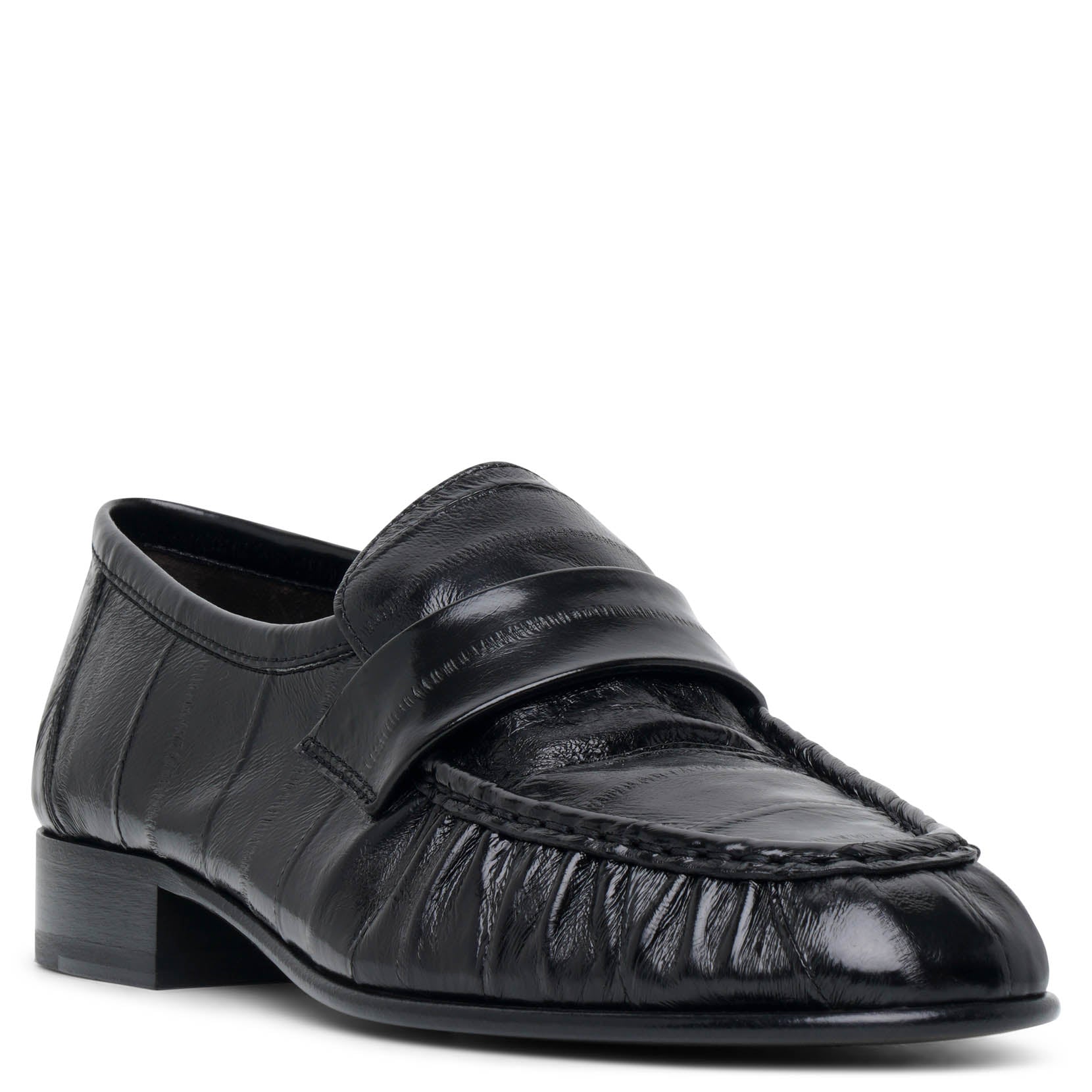 The Row Eel ローファー サイズ38 The Row | Soft black eel loafers | Savannahs