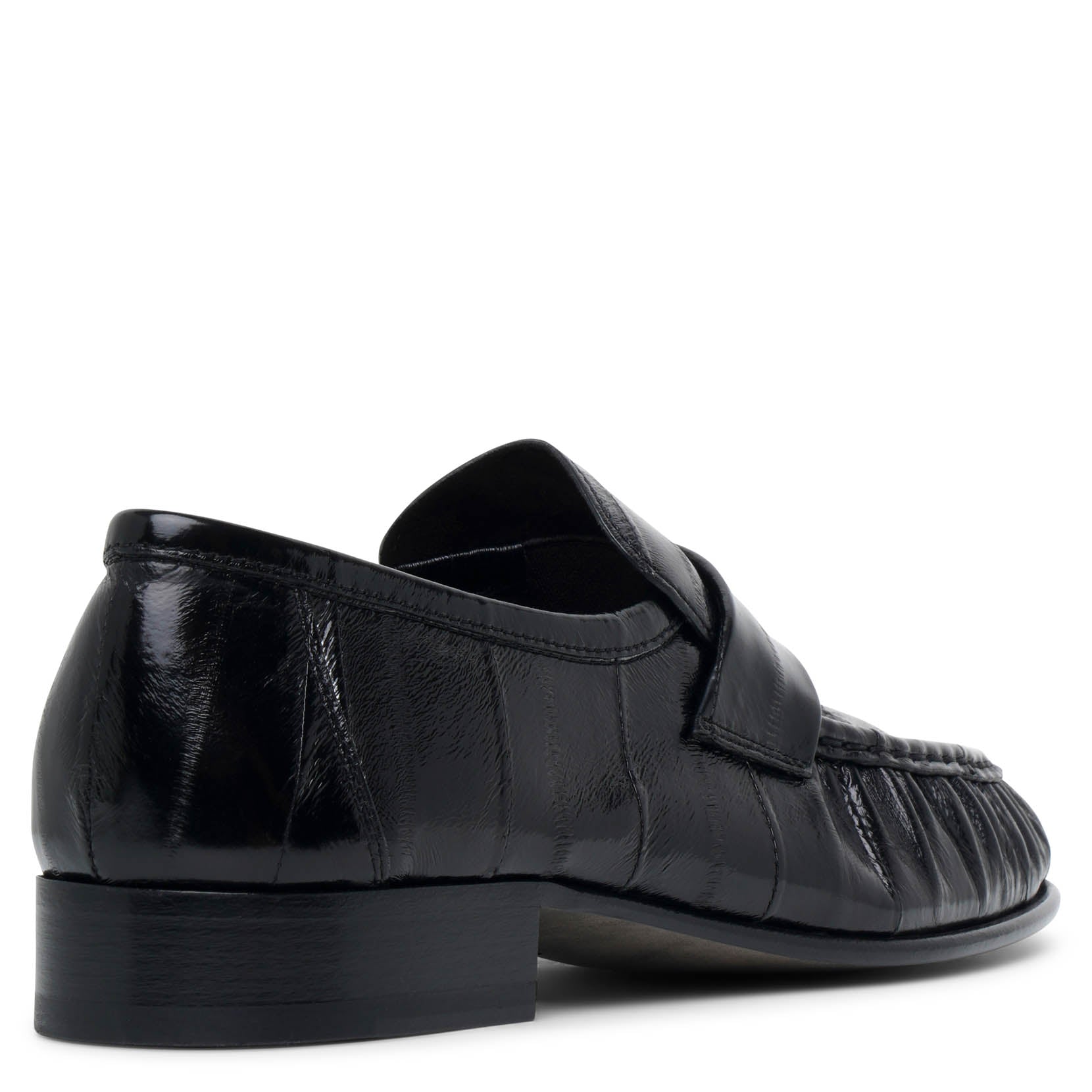 The Row | Soft black eel loafers | Savannahs