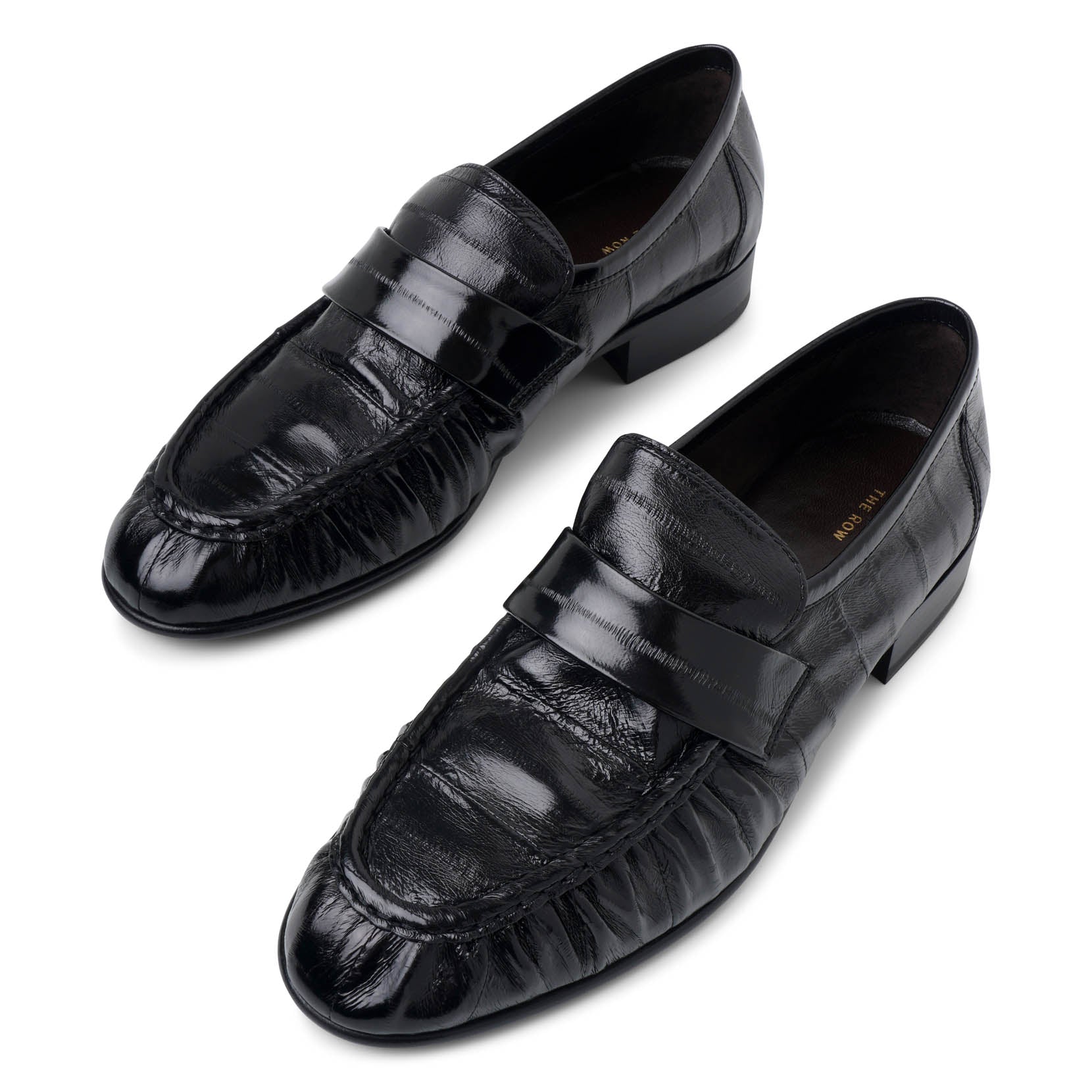 The Row Eel ローファー サイズ38 The Row | Soft black eel loafers | Savannahs