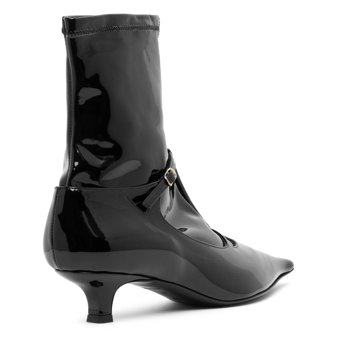 ショートブーツ・ブーティ The Row Cyd patent leather ankle boots Cyd patent leather ankle boots in black - The Row | Mytheresa