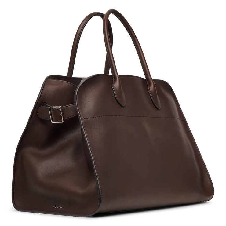 Soft Margaux 15 dark brown leather bag