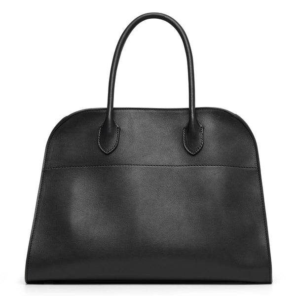 The Row | Soft Margaux 12 black leather bag | Savannahs