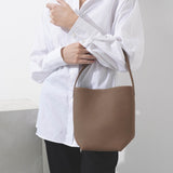 Small N/S park taupe matte grain tote bag
