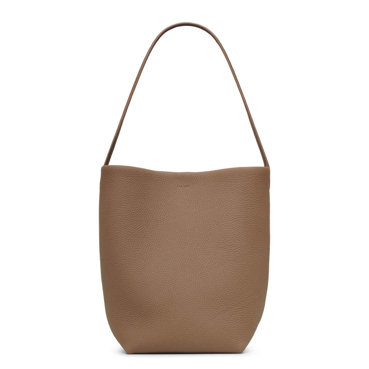 The Row, Medium N/S Park taupe grain leather tote bag