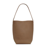 Medium N/S park taupe matte grain tote bag