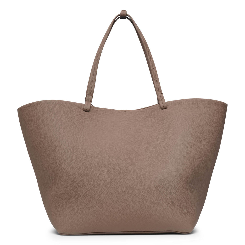 The Row XL Park tote taupe matte grain bag Savannahs