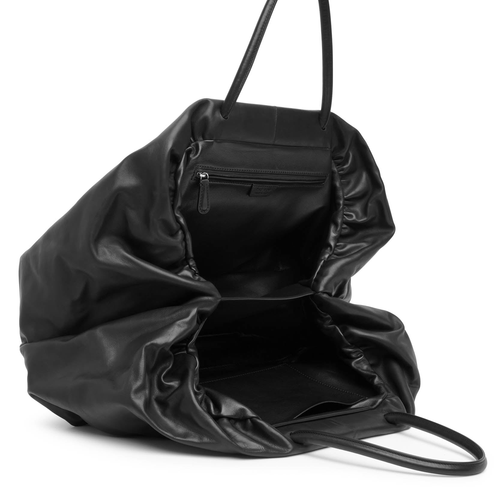 The Row | Elio black soft bag | Savannahs