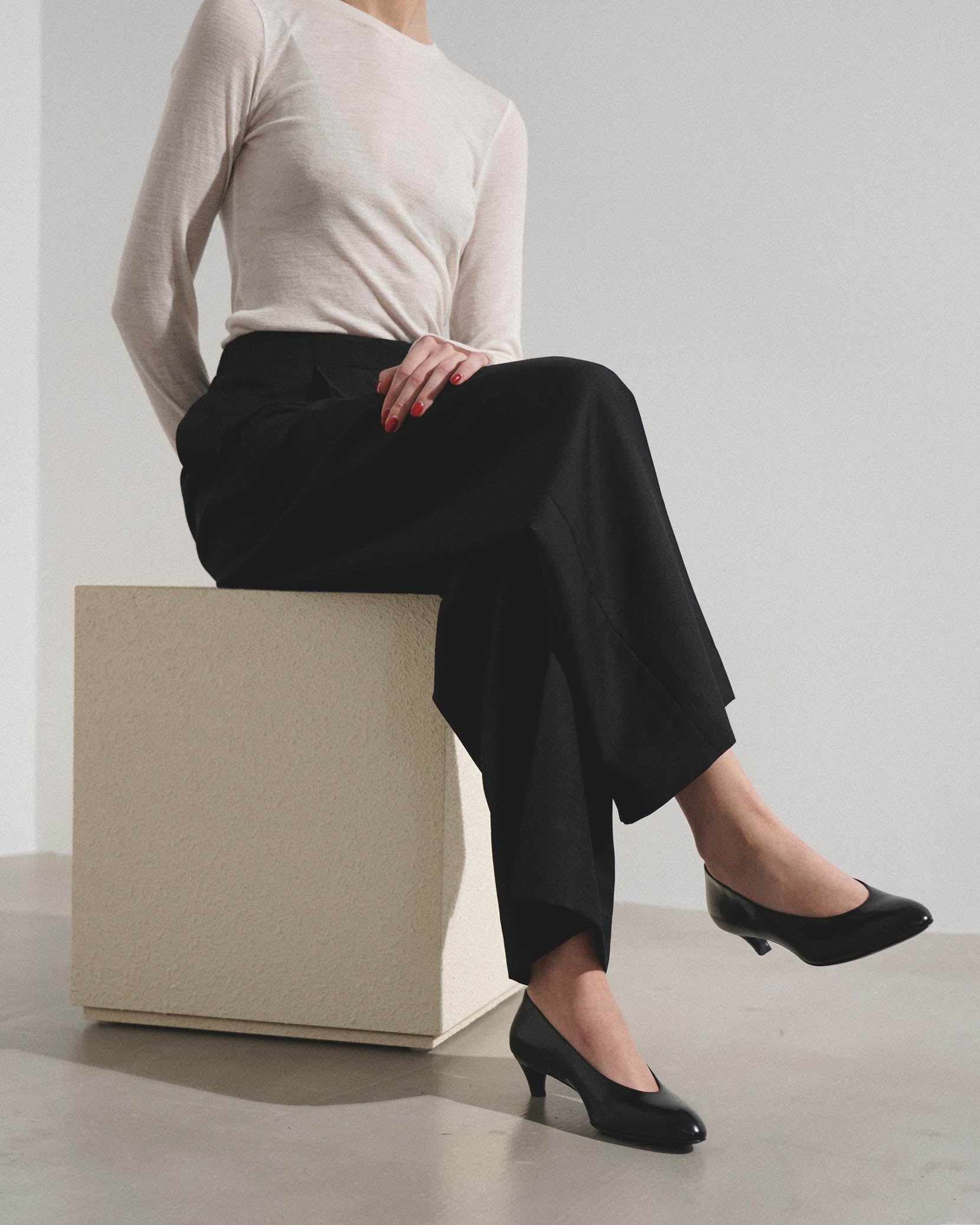 The Row | New almond black pumps | Savannahs