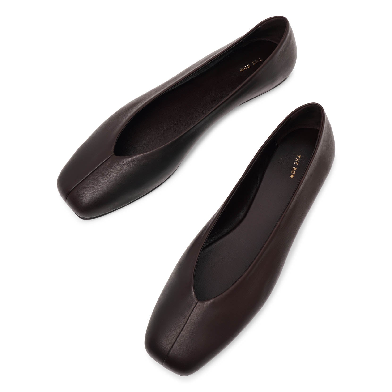 The Row | Eva Two dark brown ballerinas | Savannahs