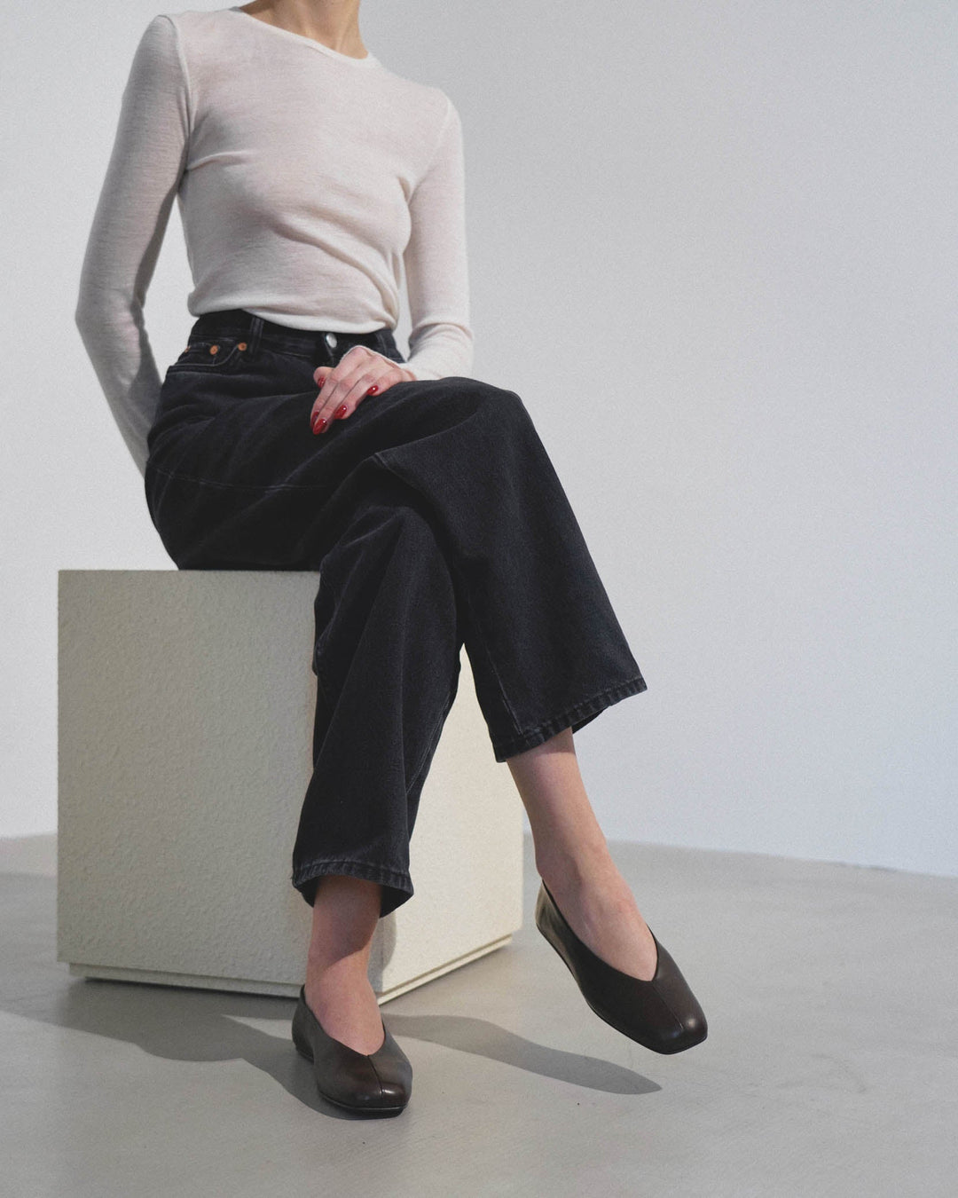 THE ROW ザロウEva Two レザー製シューズ 【公式通販】