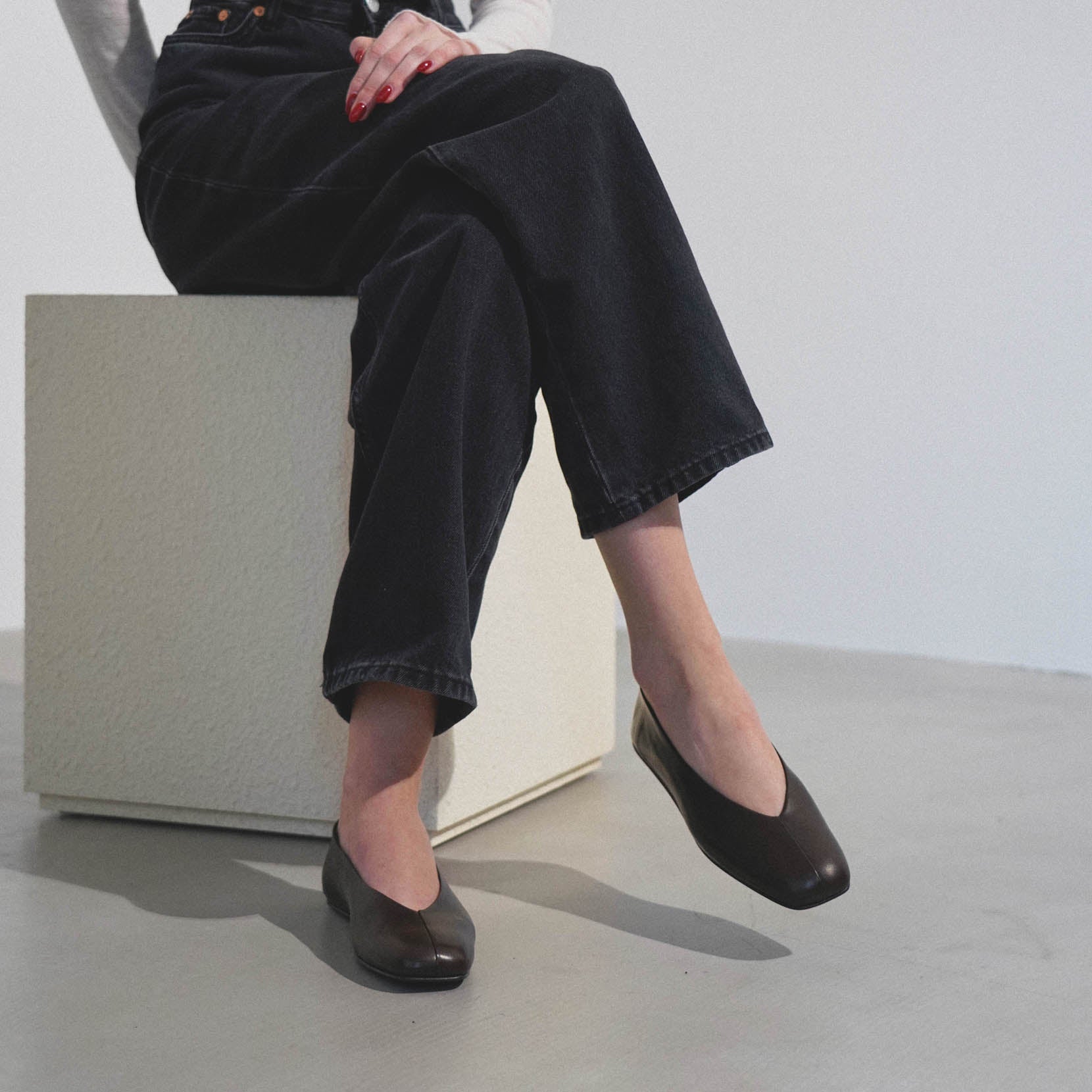 The Row | Eva Two dark brown ballerinas | Savannahs