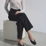 Eva Two black ballerinas