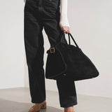 Soft Margaux 15 black suede bag