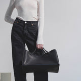 Idaho black leather bag