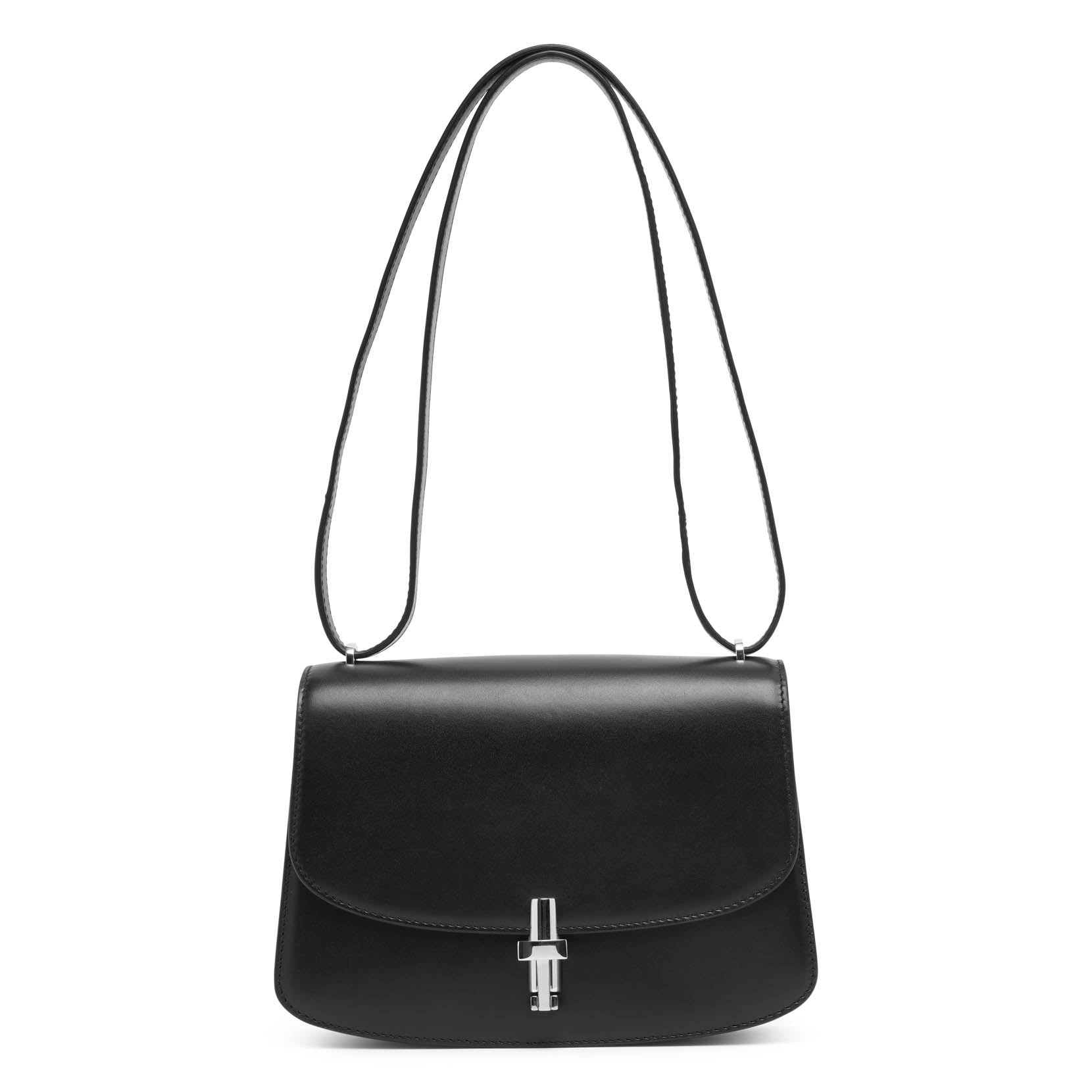 Shop The Row Sofia 8.75 Black Leather Shoulder Bag