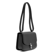 Sofia 8.75 black leather shoulder bag