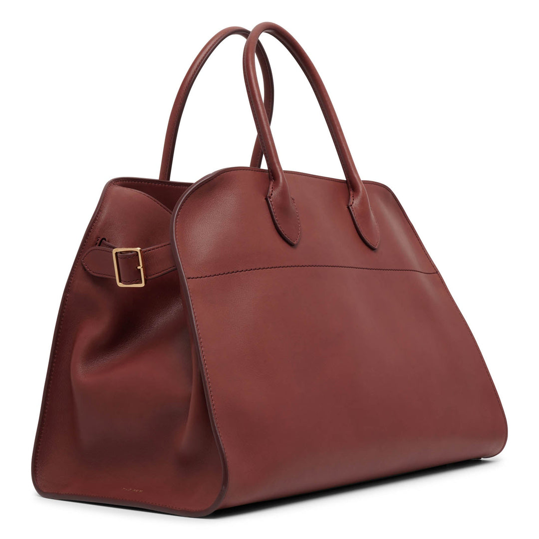 The Row | Soft Margaux 15 brown leather bag | Savannahs