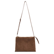 Nu Twin sporty beige suede bag