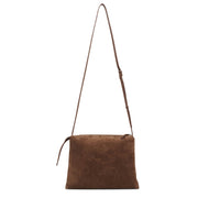 Nu Twin sporty beige suede bag