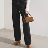 90's beige suede bag