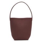 Small N/S park brown leather tote bag