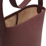 Small N/S park brown leather tote bag