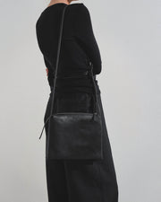 Nu Twin black leather bag