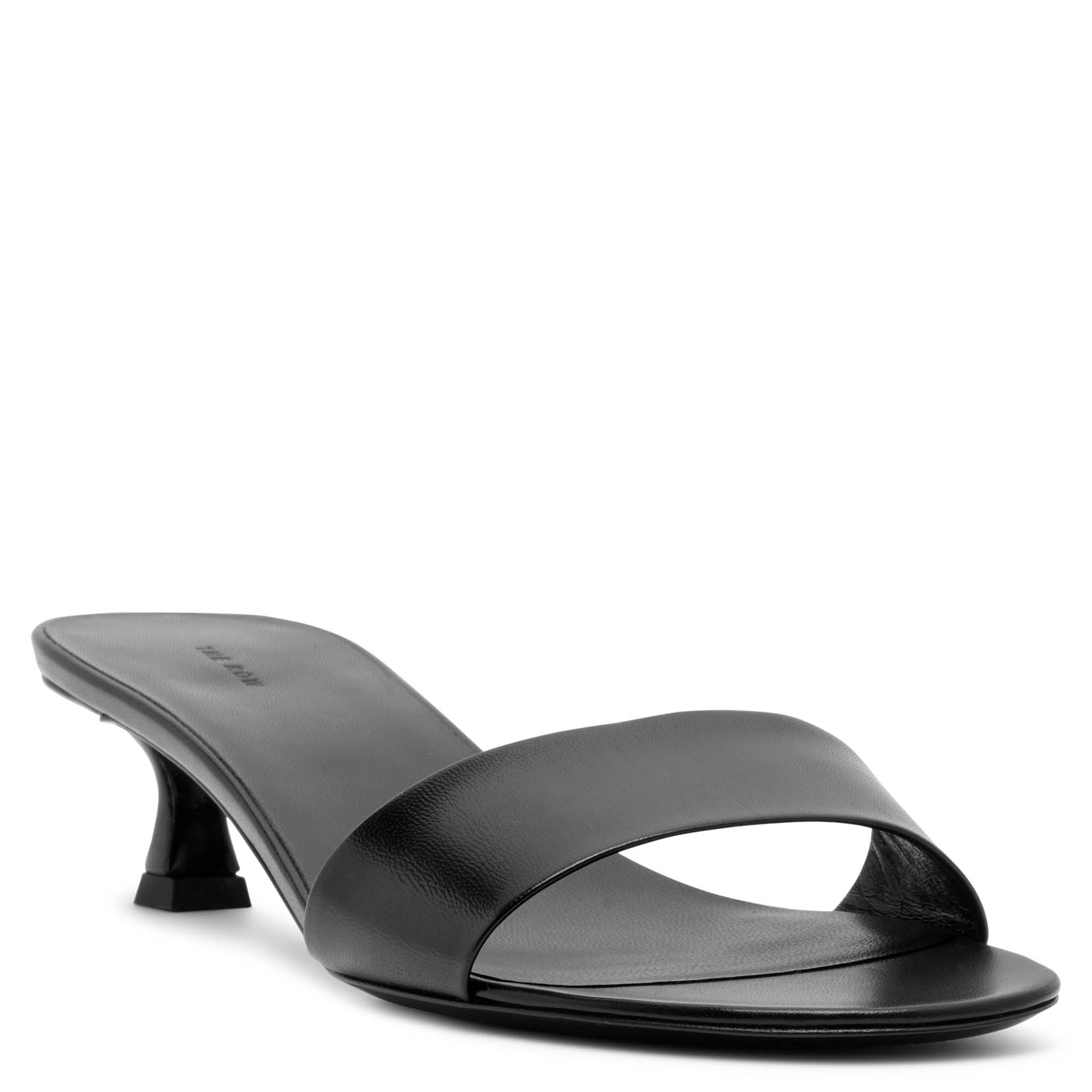 Shop The Row Combo Kitten Black Leather Mules