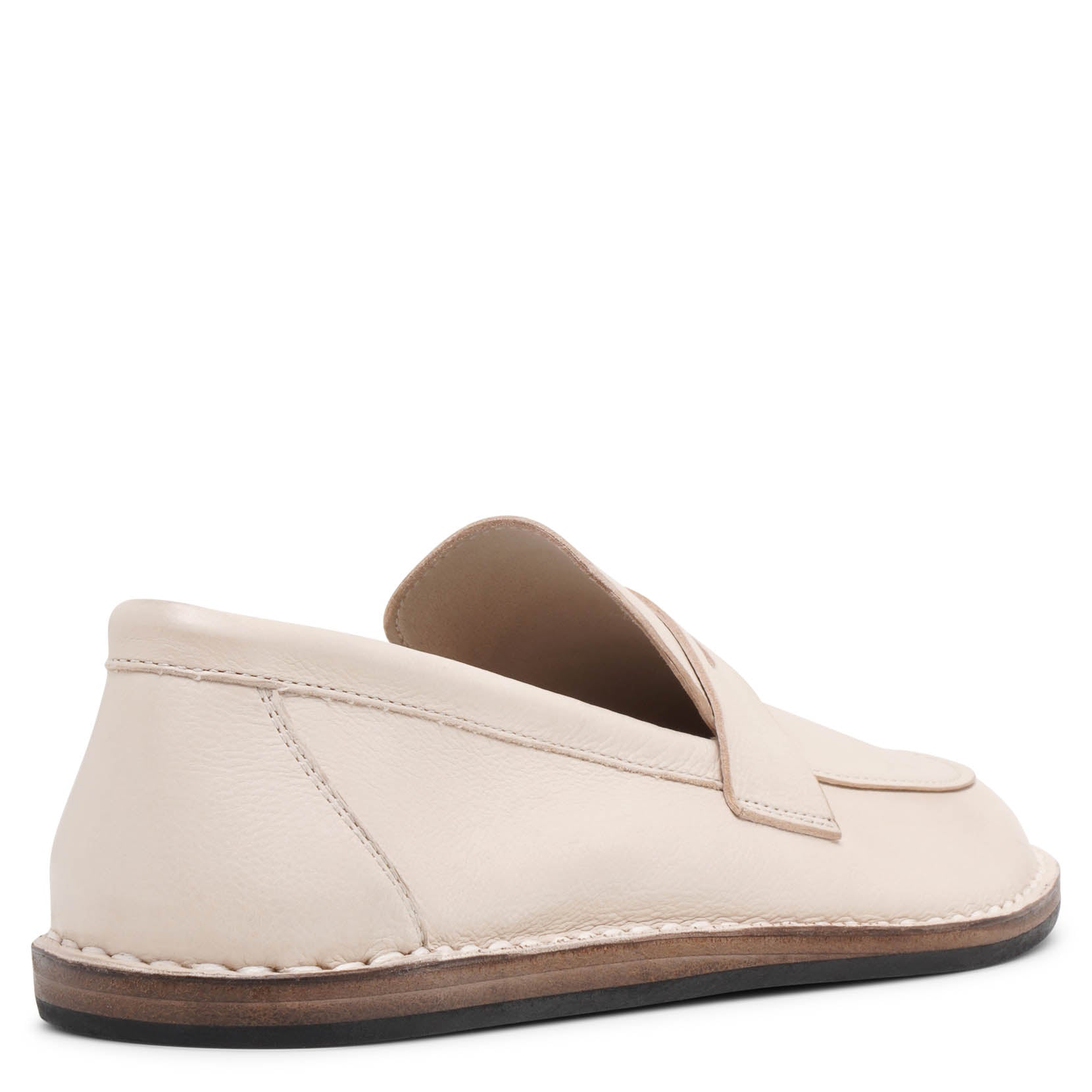 Cary taupe leather loafers